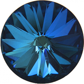 Swarovski #1122 Rivoli 18mm Crystal Bermuda Blue, foiled, per stuk