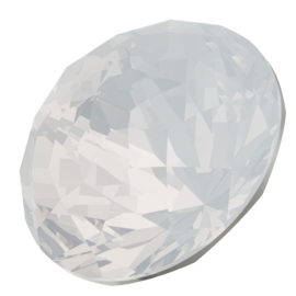 Swarovski #1400 Dome 18mm White Opal, foiled, per stuk