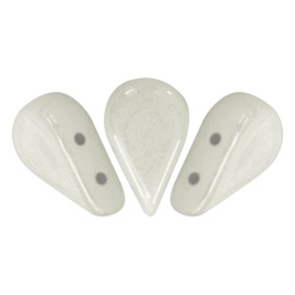Amos® par Puca® Opaque White Ceramic Look, per 25 stuks
