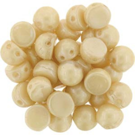 CAB07-LC03000 Czechmates Cabochon 7mm Opaque Luster Champagne