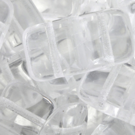 Carrier Bead  9x17mm Crystal, per 5 stuks