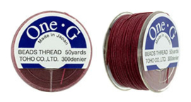 PT-50-06 TOHO One-G Thread 50 Yard Burgundy, per rol van 45 meter