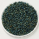 11-2008 Miyuki Rocaille 11/0 Matte Metallic Patina Iris (Green), 10g/±1100st
