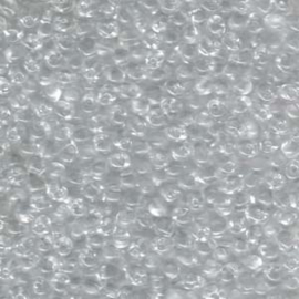 DP0131 Miyuki Drop 3,4mm Transparent Crystal, per 10 gram