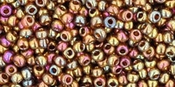 TR-11-0459 TOHO Rocaille 11/0 Gold-Lustered Dark Topaz, per 10 gram