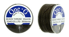 PT-50-07 TOHO One-G Thread 50 Yard Brown, per rol van 45 meter