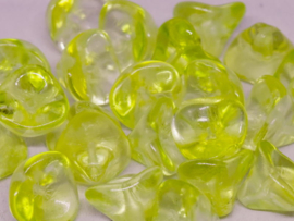 Trumpet Flower 10x12mm Crystal Lime