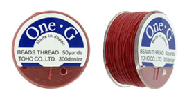 PT-50-17 TOHO One-G Thread 50 Yard Red, per rol van 45 meter