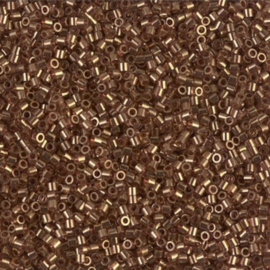 DBS0115 Miyuki Delica 15/0 Dark Topaz Gold Luster, per 2 of 5 gram, vanaf