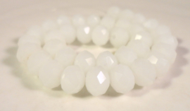 Kristal opal white abacus 4x3mm ongeveer 150 stuks per streng