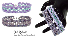 Deb Roberti armband 'Triangle Weave', met SuperDuo's
