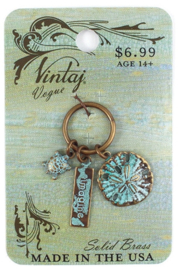 Vintaj Patina Imagine Sea, Natural Brass, per stuk