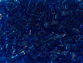 Miyuki Cube Beads 4mm Transparent Capri Blue 10g