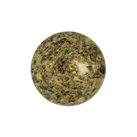 Cabochon par Puca® 14mm Spotted Metallic Mat Old Gold
