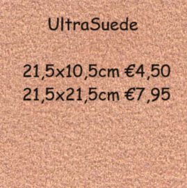 UltraSuede, ruim 30 kleuren, €4,50/€7,95