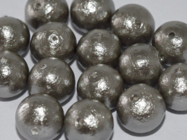 Miyuki Cotton Pearl 8 mm Grey, per 5 stuks