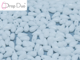 DropDuo 3x6mm Chalk White, 50 stuks