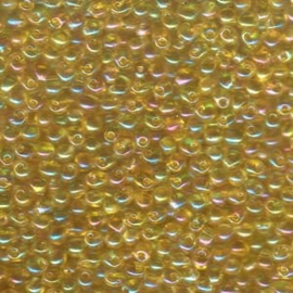 5g/±90st Miyuki Drop Fringe Beads 3,4mm Transparent Light Amber/Topaz AB