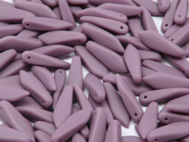 Dagger Bead 1-hole 5x16mm Opaque Lilac Matted, per 20 stuks