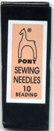 Pakje beadworknaalden 25 stuks #10 vervangen Pony ® (voorheen Lance)