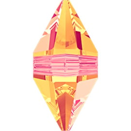 Swarovski #5747 Double Spike Bead 16x8mm Crystal Astral Pink, per stuk