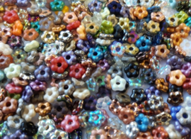 Flower Beads 5mm Color Mix 25x