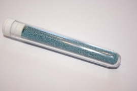 Beads aqua blauw 0,5 mm