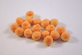 Cupcake creme oranje