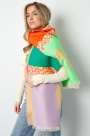 Sjaal gekleurde panter paars