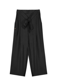Lange broek strik detail zwart