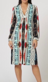 Maliparmi jurk met luxe print