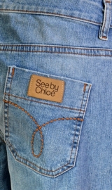 See by Chloé rechte model, licht blauw jeans