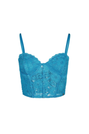 Corset top blauw Sandra