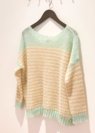 AMELIE & AMELIE mintgroen sweater