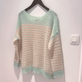 AMELIE & AMELIE mintgroen sweater