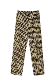 Broek retroprint zwart