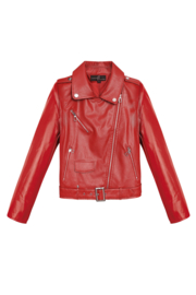 Leather jacket red Ibiza