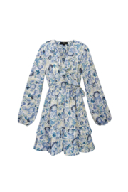 Jurk flowerpower Blauw