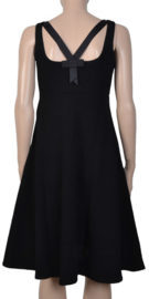 Maliparmi zwarte jurk met strik op rug 50s style