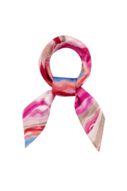 Sjaal strepige herfstprint - roze