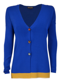 Maliparmi blauw vest met een gele streep