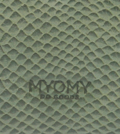 Myomy  leren portemonnee anaconda sea green