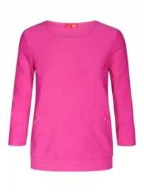 Jacquard sweater fuchsia