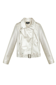 Leather jacket silver Ibiza