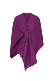 Cape-Sjaal gebreid met lus paars