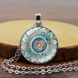 Mandala hanger aan ketting