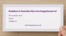 Kadobon Happybazaar vanaf  €7,50