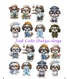 A4 Stickervel Just Cute Shitzu's