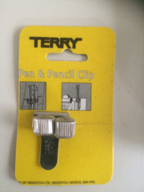 Terry clip penhouder voor 2 pennen