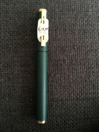 Sheaffer groene  rollerbal met goudclip